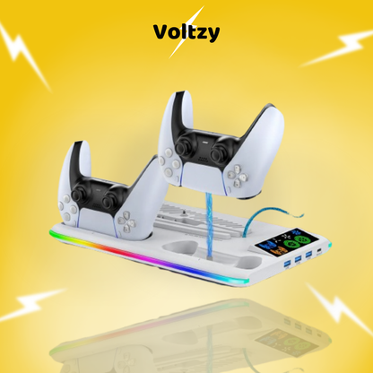 מטען שלטי PS5 איכותי מבית Voltzy